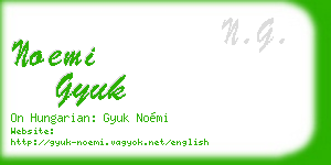 noemi gyuk business card