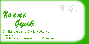 noemi gyuk business card